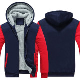 Men and Women Winter Thicken Zipper Sweatshirts Hoody Jackets