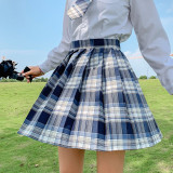 High Waist Plaid Mini Skirt
