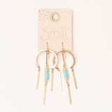 Dreamcatcher Earring Turquoise Gold