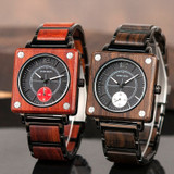 Trending - BOBO BIRD Square Wooden Timepiece For Men