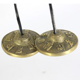 Brass Tibetan Buddhist Meditation Tingsha Cymbal Bell