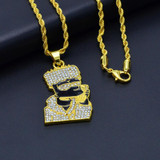 Iced Out Bart Pendant Chain