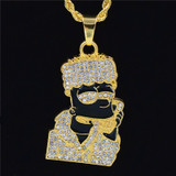Iced Out Bart Pendant Chain