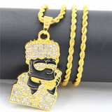 Iced Out Bart Pendant Chain