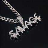 Iced Out Chain With Savage Pendant