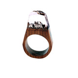 Handmade Wood resin ring
