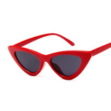 ZBHWISH Cateye Women Sexy Retro Small Cat Eye Sun Glasses