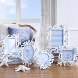 Mediterranean Style 4/6 Inch Resin Photo Frame Creative Coral Shell Photo Frame Wedding Gift Photo Home Decoration Accessories