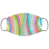 Rainbow Zebra Face Mask