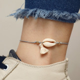 Imitation Pearl Shell Star Beads Trendy Ankle Bracelet