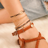 Imitation Pearl Shell Star Beads Trendy Ankle Bracelet