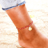 Imitation Pearl Shell Star Beads Trendy Ankle Bracelet