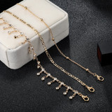 Multilayer Beads Rhinestone  Women Anklet