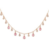Vintage Fashion Stones Pendant Necklace