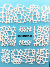 3D Acrylic Engraved Nail Art Design