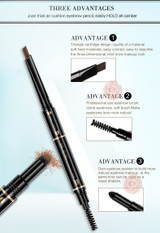 Air Cushion Triad Eyebrow Pencil Waterproof Longlasting Makeup Tools 3in1