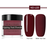 NICOLE DIARY Matte Series Dipping Nail Powder Colorful Dip Nail Glitter No Lamp Cure Gradient French Chrome Dust Pigment Decor