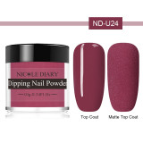 NICOLE DIARY Matte Series Dipping Nail Powder Colorful Dip Nail Glitter No Lamp Cure Gradient French Chrome Dust Pigment Decor