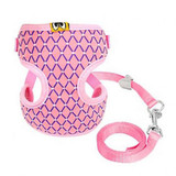 Adjustable Comfort Dog Collar With Running Traction Rope Dog Harness Vest