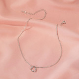 Minimalist Style Twisted Triangle Necklace