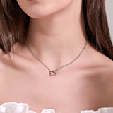 Minimalist Style Twisted Triangle Necklace