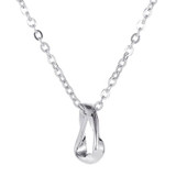 Minimalist Style Twisted Triangle Necklace