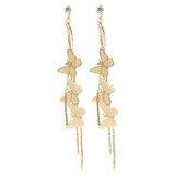 Butterfly Crystal Drop Earrings