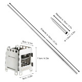 Lixada Stainless Steel Camping Stove with Bag