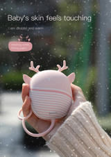 Baseus Hand Warmer USB Rechargeable Mini Electric Portable Handy Heater Pad Cute Pocket Handwarmer with Lamp 1800mAh