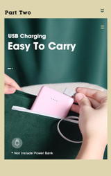 Niye Hand Warmer USB Electric Heated Pad Portable Graphene Heat Pillow Warmer Heater Handwarmers Therapy Pain Relief For Winter