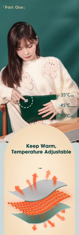 Niye Hand Warmer USB Electric Heated Pad Portable Graphene Heat Pillow Warmer Heater Handwarmers Therapy Pain Relief For Winter