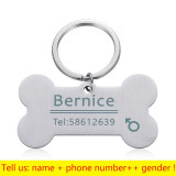Personalized Cat Dog Pet ID Tag Keychain Engraved Pet ID Name for Cat Puppy Dog Collar Tag Pendant Keyring Bone Pet Accessories Personalized Cat Dog Pet ID Tag Keychain Engraved Pet ID Name for Cat Puppy Dog Collar Tag Pendant Keyring Bone Pet Accessories