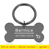Personalized Cat Dog Pet ID Tag Keychain Engraved Pet ID Name for Cat Puppy Dog Collar Tag Pendant Keyring Bone Pet Accessories Personalized Cat Dog Pet ID Tag Keychain Engraved Pet ID Name for Cat Puppy Dog Collar Tag Pendant Keyring Bone Pet Accessories