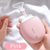 Baseus 4000mAh Double-side Rechargeable Hand Warmer Heater Travel Mini LED Electric Handy Heating Warmer Emergency Power Bank