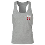 Men's Clothing Jordan 23 Men's Vest Cotton Print Fitness Tank Tops sleeveless shirt
