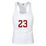 Men's Clothing Jordan 23 Men's Vest Cotton Print Fitness Tank Tops sleeveless shirt