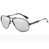 Polarized Metal Pilot Sun Glasses Oval Shades For Men