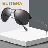 Polarized Metal Pilot Sun Glasses Oval Shades For Men