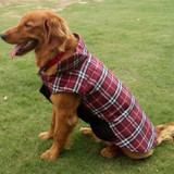 Waterproof Reversible Dog Plaid Jacket