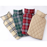 Waterproof Reversible Dog Plaid Jacket