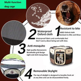 Pet Portable Foldable Playpen Exercise Kennel Dogs Cats Indoor/outdoor Removable Mesh Shade Cover