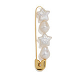 Minerva Pearl Safety Pin Earring