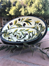 Handpainted Olive Bowl