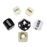 6 PCS Fun Acrylic Dice Love Dice Sex Dice