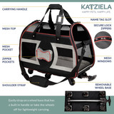 PawPals Luxury Wheeled Pet Carrier