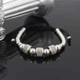 Unisex Macrame Beaded Bracelet