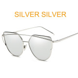 Mirrored Cat Eye Sunglasses