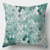 Mermaid Geometric Decorative Cushion Cover Pillow Pillowcase Polyester 45*45 Throw Pillows Home Decor Pillowcover 40845