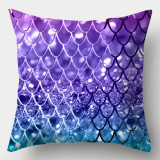 Mermaid Geometric Decorative Cushion Cover Pillow Pillowcase Polyester 45*45 Throw Pillows Home Decor Pillowcover 40845