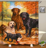 Bathroom Decor 3D Print Customized Animal Beast Waterproof  Curtains